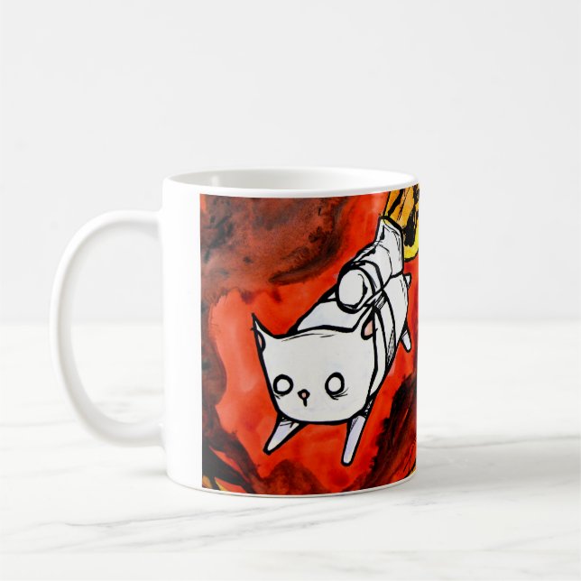 Mug chat de peapod de paquet de jet (Gauche)