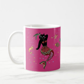 Mug Chat de pin-up de sirène