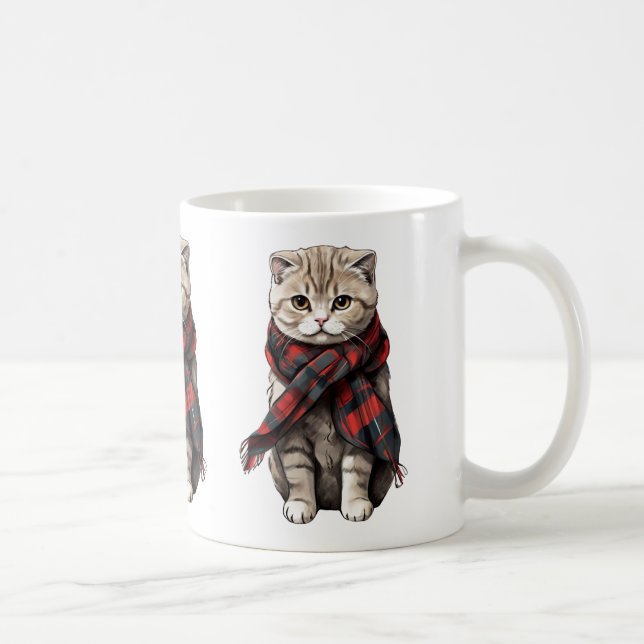 Mug Chat de pliage écossais (Droite)