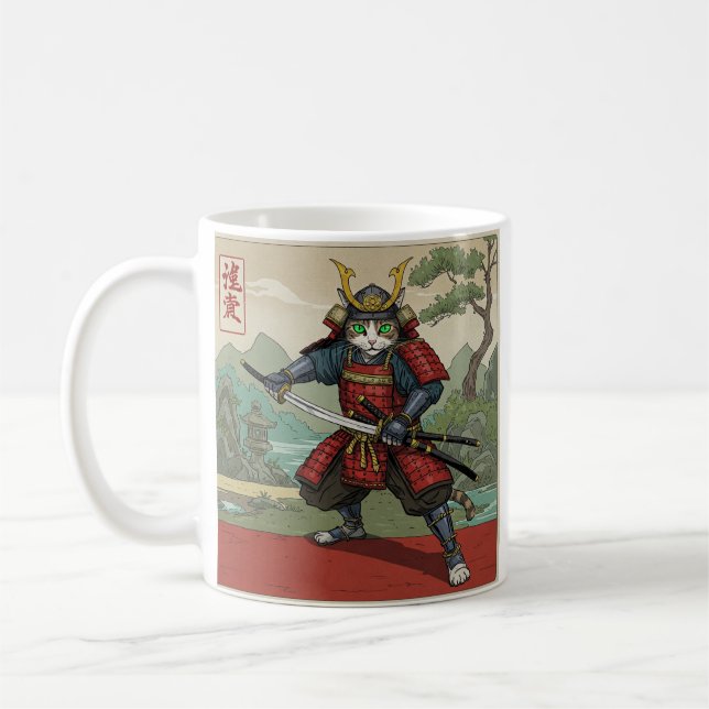 Mug Chat de Samurai (Gauche)