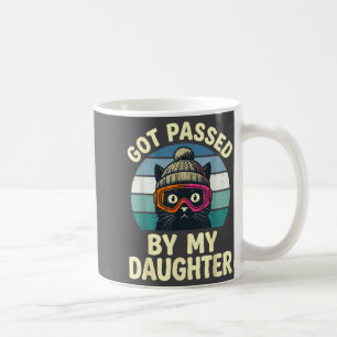 Mug Chat de ski Rétro Vintage Piétiné Par Ma Fille