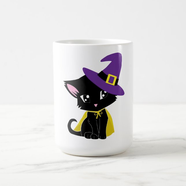Mug Chat de sorcière conception magique (Centre)