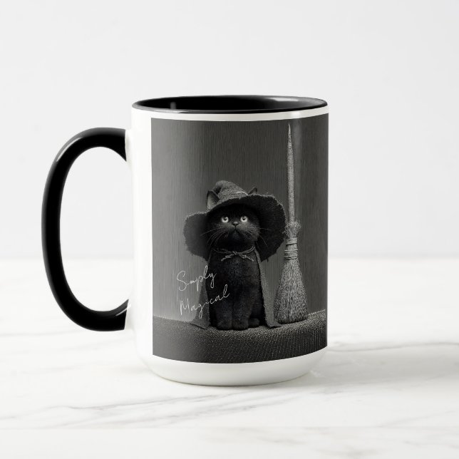 Mug Chat de sorcière simplement magique (Gauche)