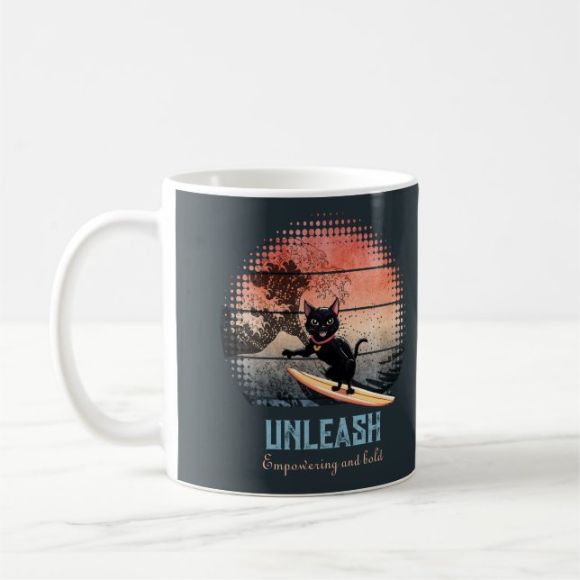 Mug Chat d'équitation Sunset (Gauche)