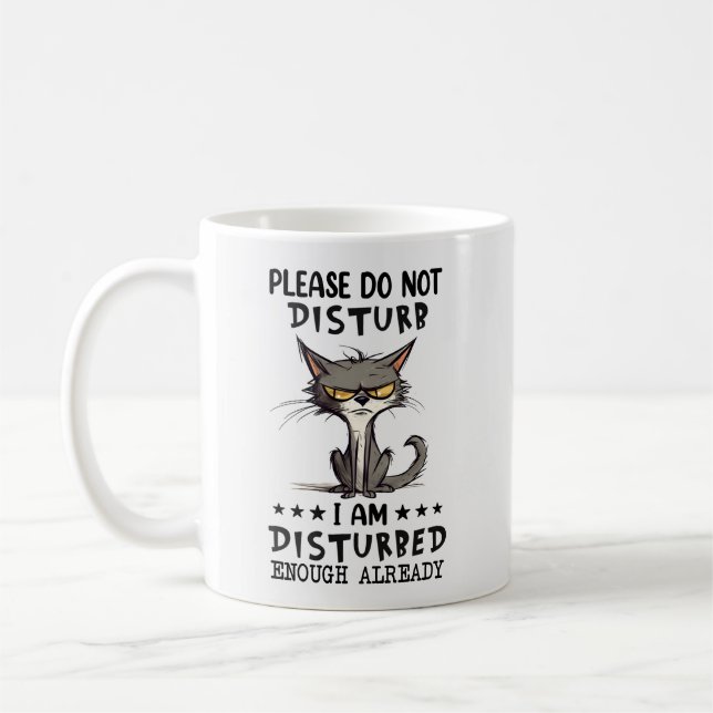 Mug Chat dérangé (Gauche)