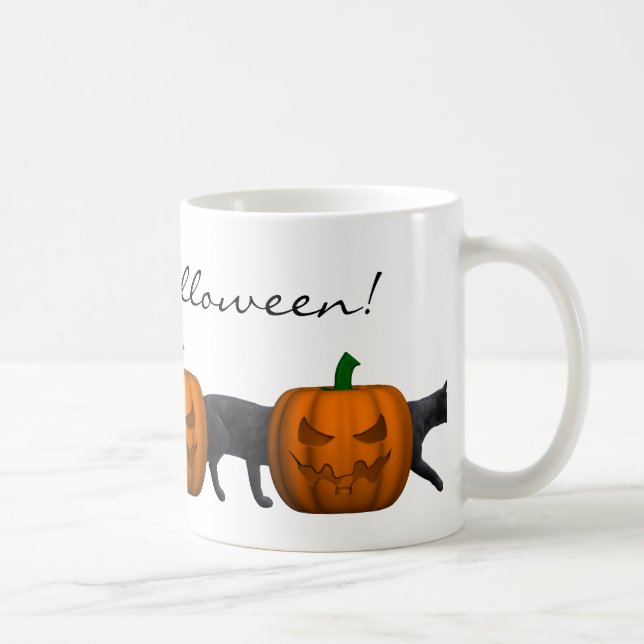 Mug Chat d'Halloween très long (Droite)