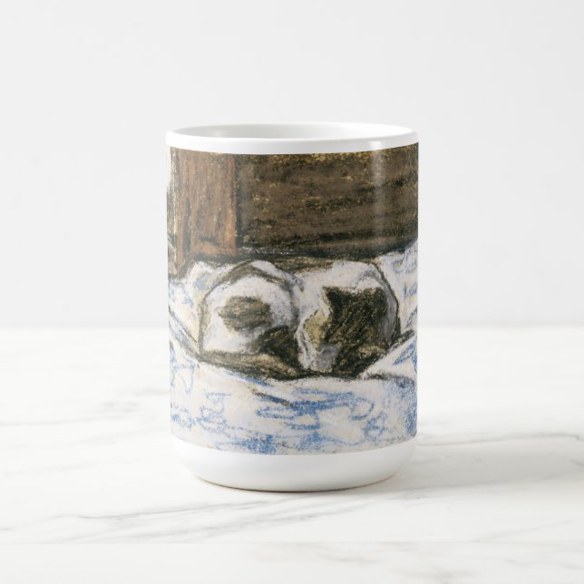 Mug Chat dormant sur un lit par Claude Monet (Centre)
