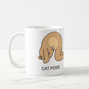 Mug Chat d'ours de nounours de yoga/tasse de vache