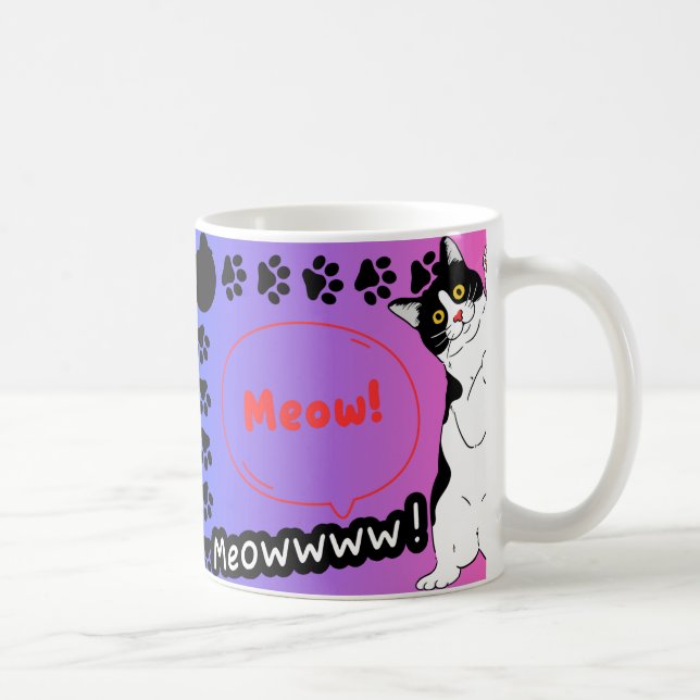 Mug chat drôle (Droite)