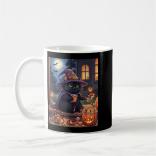 Mug Chat Drôle Et Souris Mignonne Halloween Citrouille
