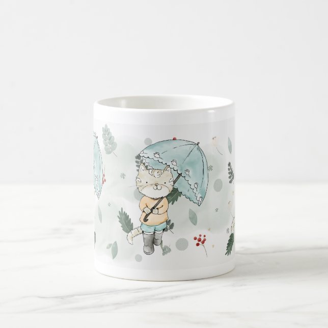 Mug Chat Drôle Profitant Des Jours D'Été - Belle Art A (Centre)