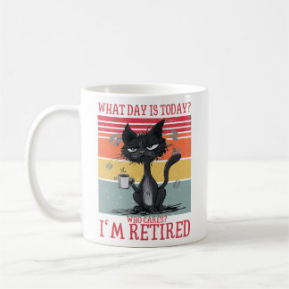 Mug Chat drôle Quel jour est-ce qui m'intéresse Aujour