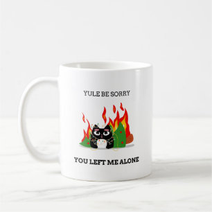 Mug Chat Drôle - Yule Va Regretter - Noël