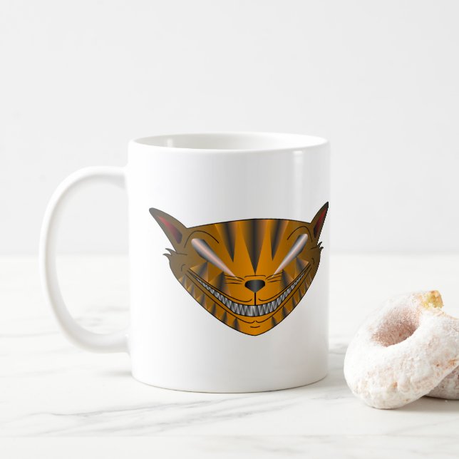 Mug Chat effrayant (Avec donut)