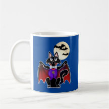 Chat en costume de vampire