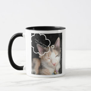 Mug Chat Endormi Besoin de Café Mème