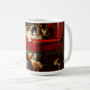 Mug Chat et chatons Jouer avec chaise