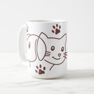 Mug Chat et chien mignons en ligne 