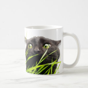 Mug Chat et herbe
