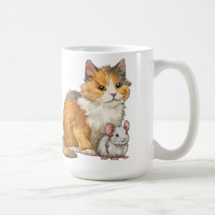 Mug Chat et mouse des meilleures friends