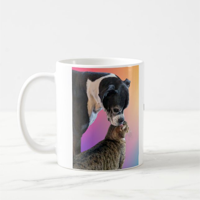 Mug Chat et muqueuse de chien (Gauche)
