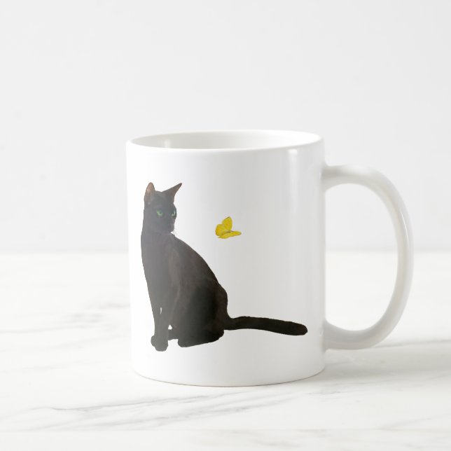 Mug Chat et papillon de Bombay (Droite)