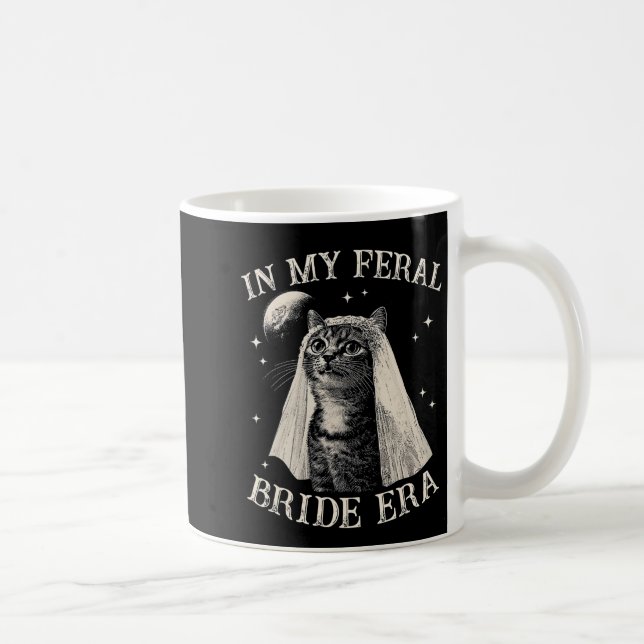 Mug Chat Funny Dans Ma Mariée Feral Fiançailles (Droite)