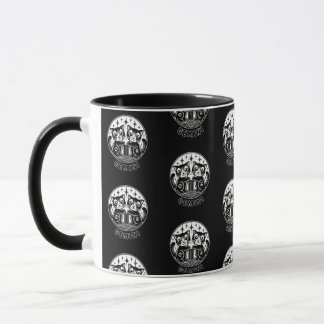 Mug Chat Gemini Zodiac Musique noire