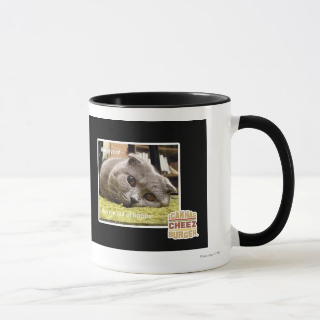 Mug Chat heureux, hors d'heureux (Droite)