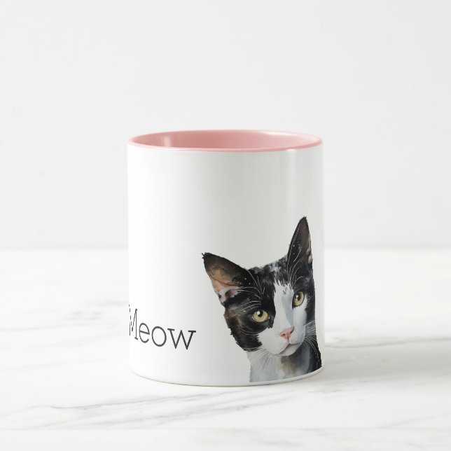 Mug Chat Kitty Blanc Noir (Centre)