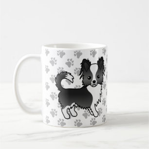 Mug Chat long noir et blanc Chihuahua Chig & Paps