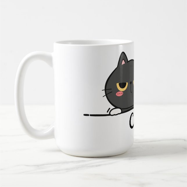 Mug Chat Me Fatigue - Humor Féline (Left)