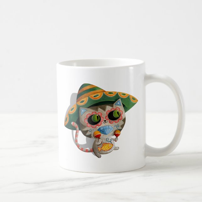 Mug Chat mexicain avec le sombrero (Droite)
