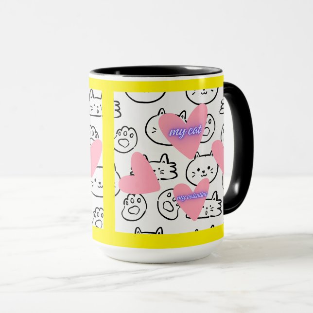Mug chat mignon (Devant droit)