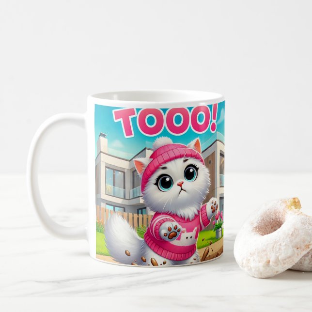 Mug chat mignon (Avec donut)