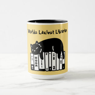 Mug Chat Mignon, Chat Drôle, Bibliothécaire Le Plu
