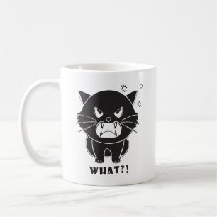 Mug Chat mignon fâché baiser quoi.