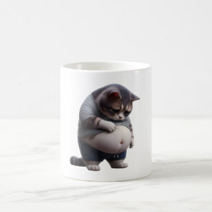 Mug Chat Mignon Gros Chat Chubby Chonk Amoureux des An