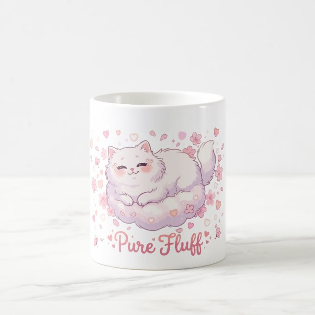 Mug Chat Mignon Kawaii Tout en Peluche (Centre)