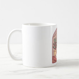 Mug Chat mignon se réchauffant et se blottissant devan