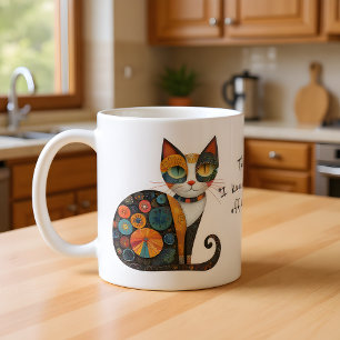 Mug Chat : mon visage "J'ai fait tomber quelque chose 