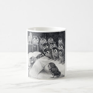 Mug Chat Nightmare Owl Bird, Louis Wain