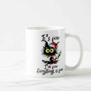 Mug Chat Noël C'est Bien Je Suis Bien Tout Va Bien