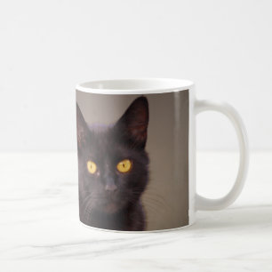 Mug Chat noir aux yeux jaunes Musique