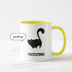 Mug Chat noir Cheeky avec Cattitude Funny