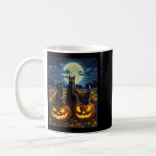 Mug Chat noir Chien Poulet Halloween Citrouille Épouva