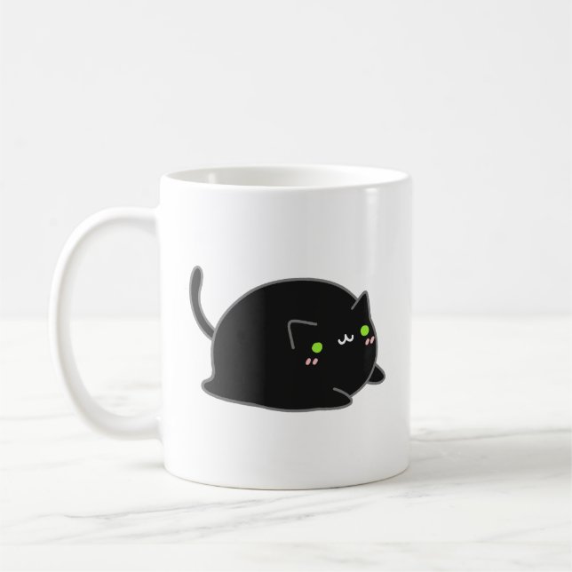 Mug Chat noir Cute Kawaii (Gauche)