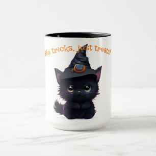 Mug Chat noir d'Halloween drôle
