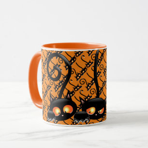 Mug Chat noir éffrayant