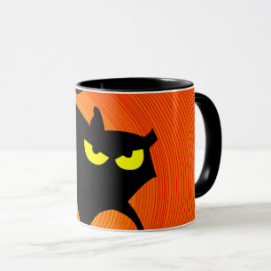 Mug Chat noir effrayant Halloween